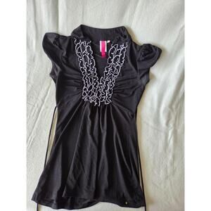 HeartSoul Y2K Ruffle Top